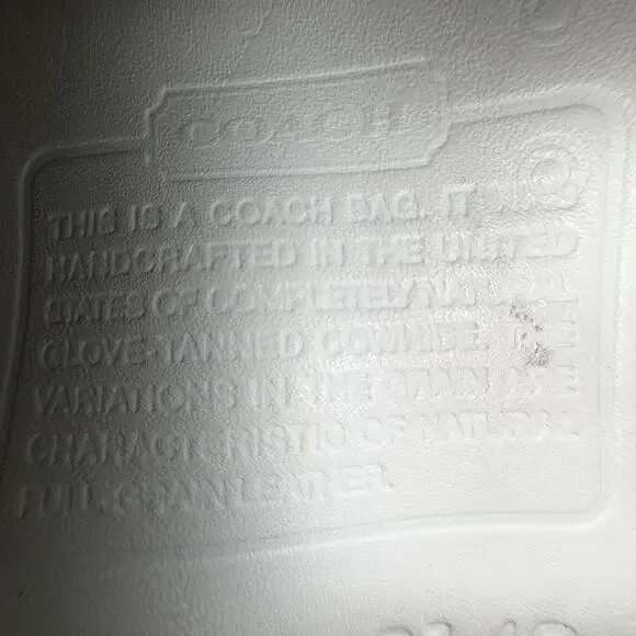 COACH 9142 Vintage Leather Hippie Bag White With Hangtag - Picture 12 of 12